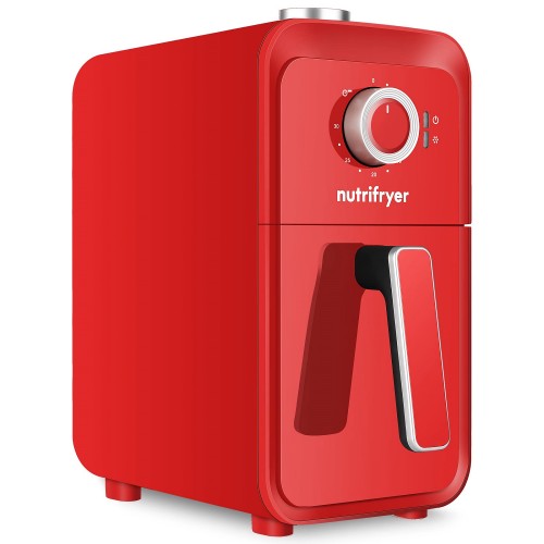 NUTRIFRYER 4QT Air Fryer, 1400W Small Compact Airfryer with Non-Stick Basket, 50PCS Parchment Paper Liners, Recipe Instructions NUTRIFRYER 4QT Air Fryer, 1400W Small Compact Airfryer with Non-Stick Basket, 50PCS Parchment Paper Liners, Recipe Instructions